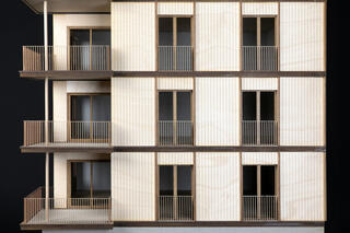 Modell Fassade, Genossenschaftssiedlung Lerchenhalde Zürich, Fischer Architekten AG