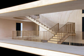 Modell Treppenhaus, Genossenschaftssiedlung Lerchenhalde Zürich, Fischer Architekten AG