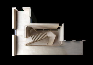 Modell Treppenhaus, Genossenschaftssiedlung Lerchenhalde Zürich, Fischer Architekten AG