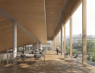 Wettbewerb Portal UZH, Foyer, Universität Zürich, Irchel, Fischer Architekten AG