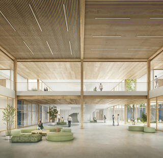 Luzerner Kantonsspital Sursee, Fischer Architekten AG, Visualisierung innen