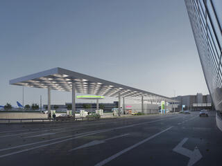 Tankstelle, Flughafen, Fischer Architekten AG
