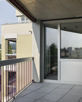 Balkon, Birchlenstrasse Dübendorf, Fischer Architekten AG