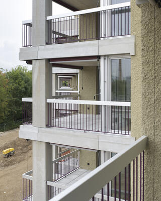 Fassade, Birchlenstrasse Dübendorf, Fischer Architekten AG