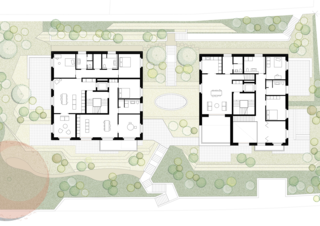 Ground floor and surroundings