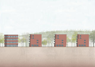 Ziegeleiplatz Dättnau, Ansicht, Fischer Architekten AG